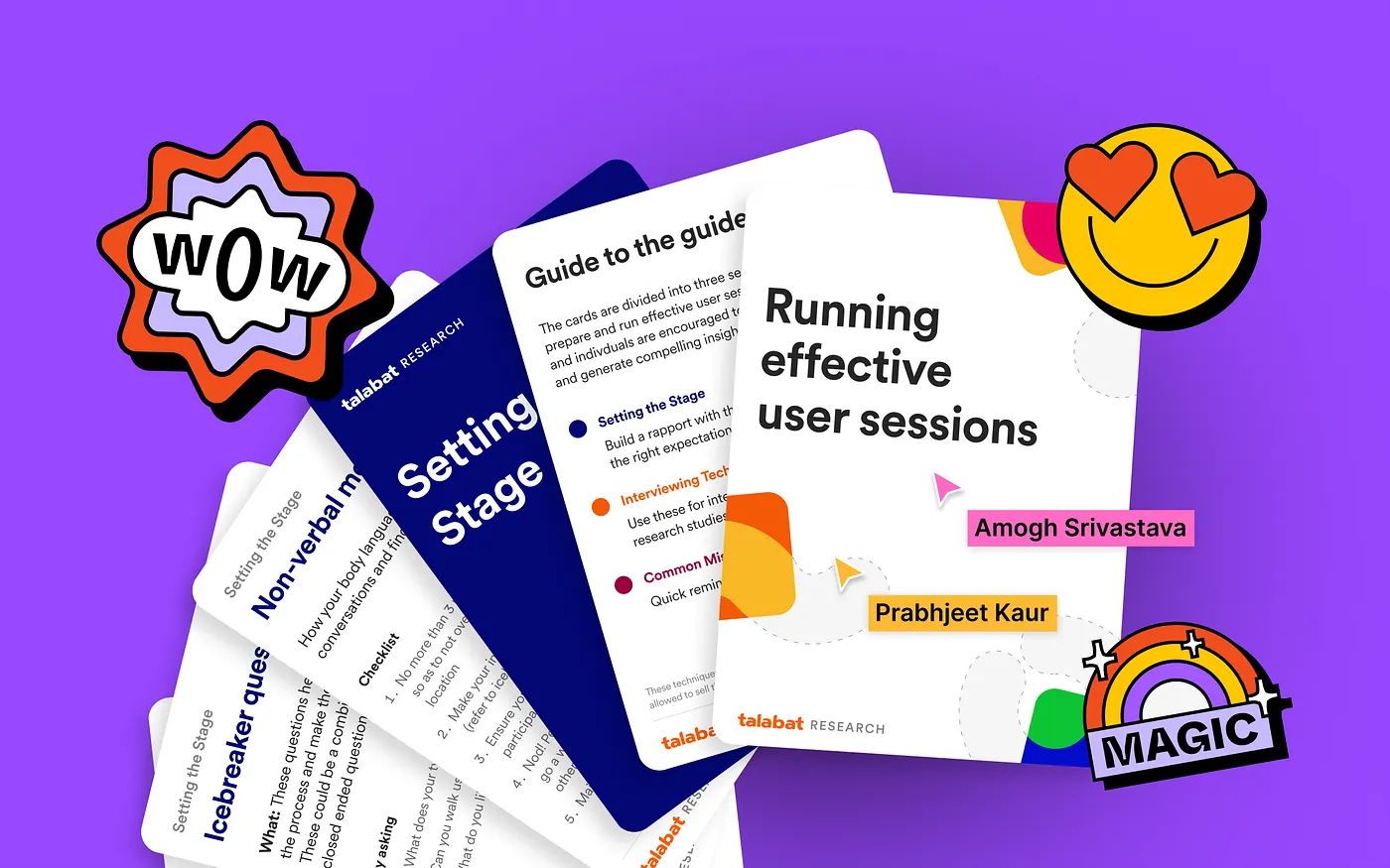 Research cards for running effective user sessions